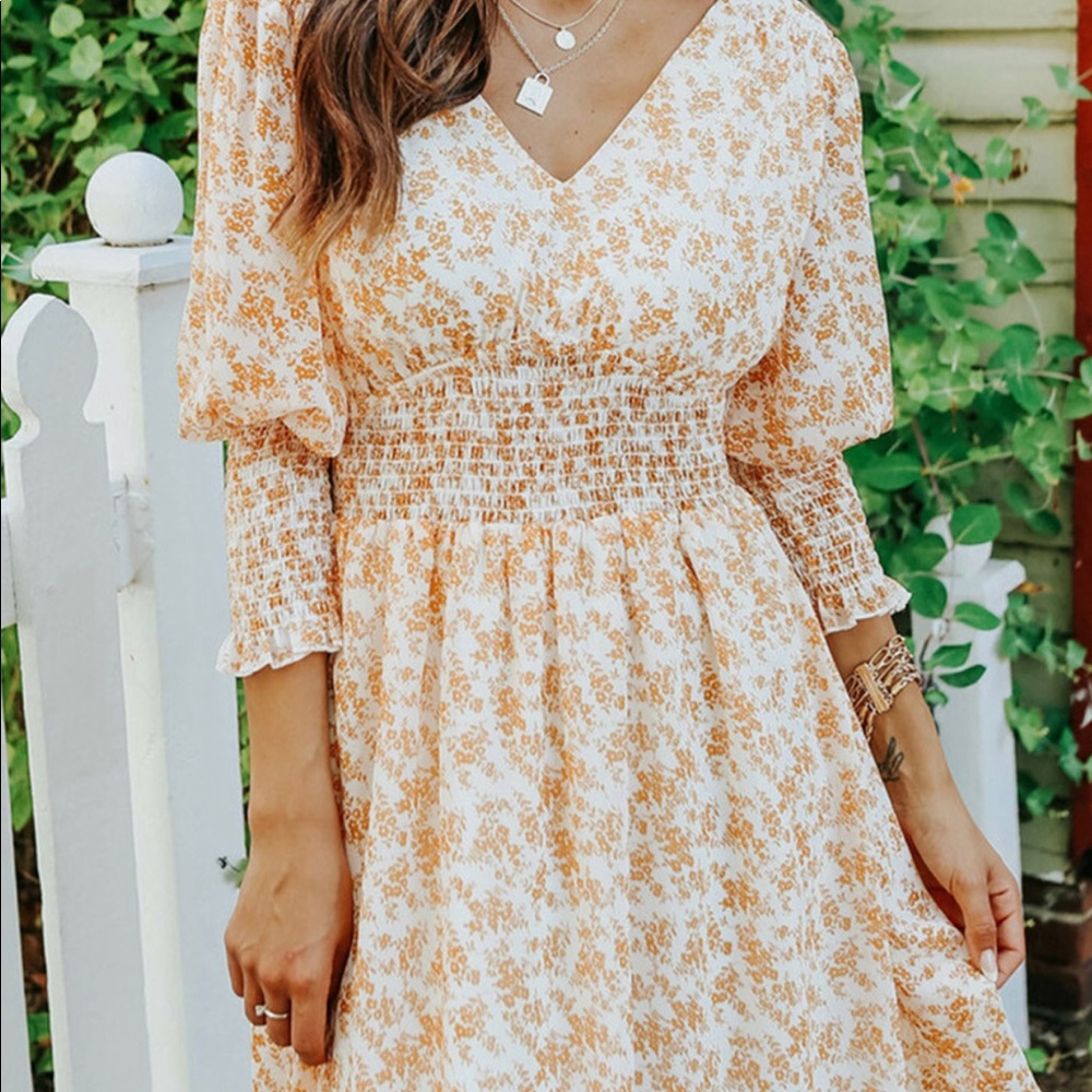 Women sleep beautiful Floral Dress!
